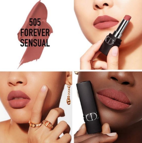 NEW Rouge Dior Forever Transfer-Proof Lipstick - 505 Forever Sensual - Picture 3 of 3